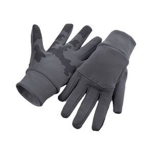 Beechfield Mens Softshell Sports Tech Gloves / Graphite